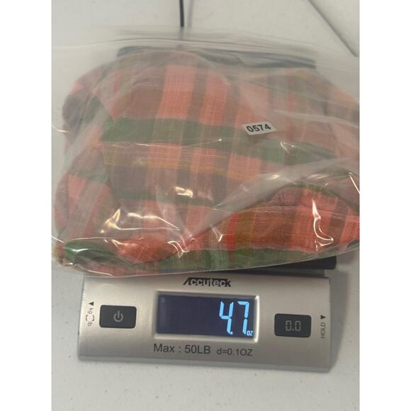 Toad&Co Camp Cove Shirt Womens Large Pink Green Plaid Organic Cotton - Picture 14 of 14